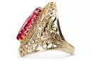 Ring Ruby 14K Yellow gold Vintage Jewlery vrc090y